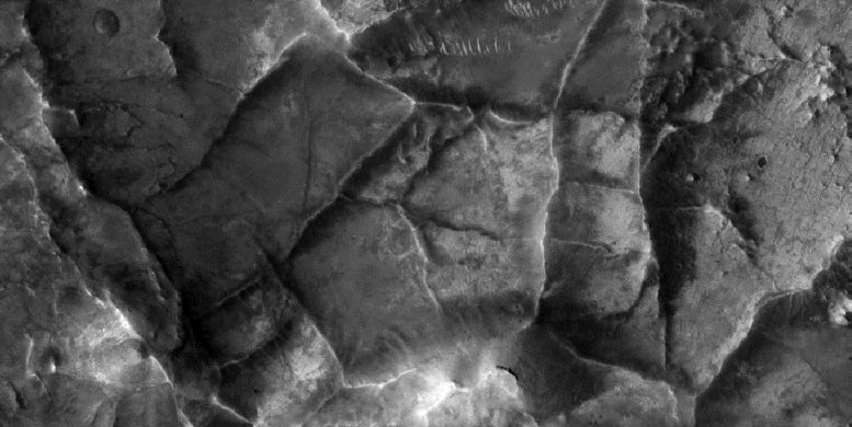 Unusual Ridge Networks on Mars