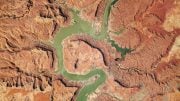 Upper Lake Powell Region From Space Station