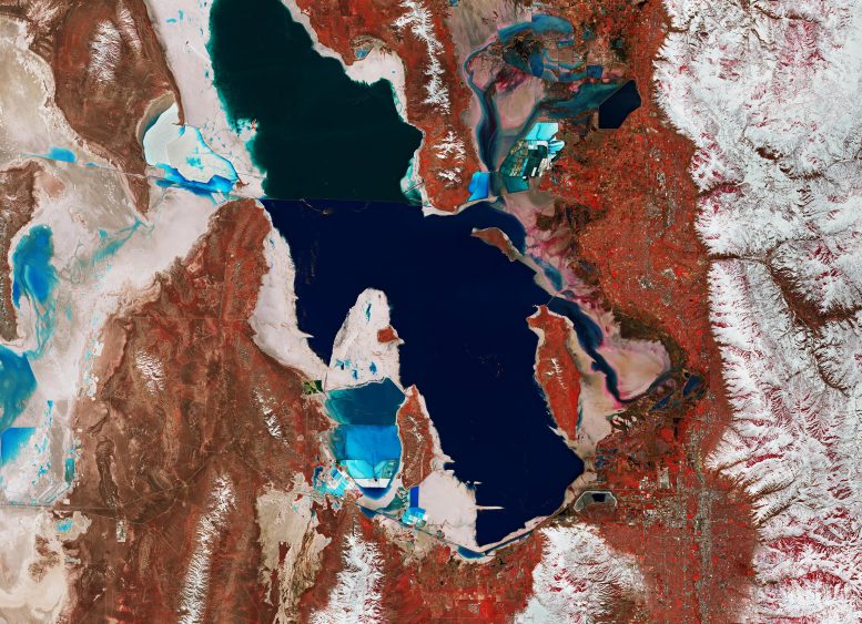 Utah's Great Salt Lake From Space