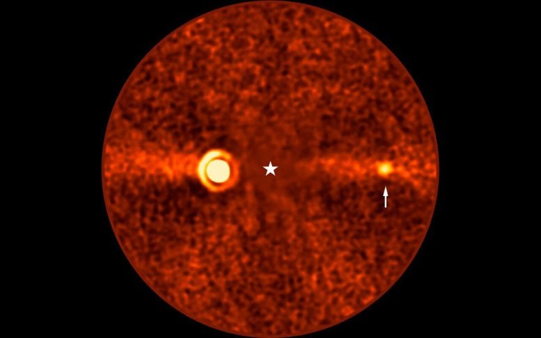 VLT Image of the Beta Pictoris D Exoplanet
