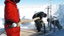 Vacuum Line Borehole Megadunes Antarctica