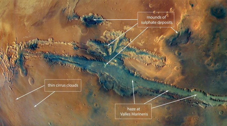 Valles Marineris Mars Close Up