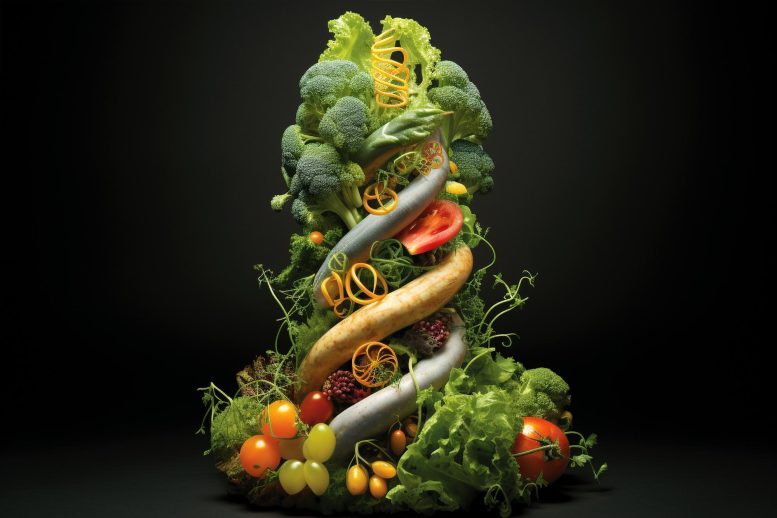 Vegetable Genetics Art Concept