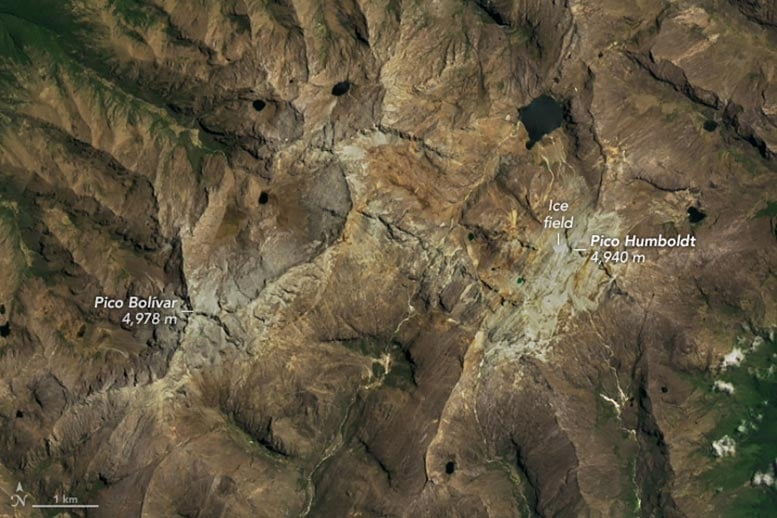 Gletser Humboldt Venezuela 2024 Beranotasi