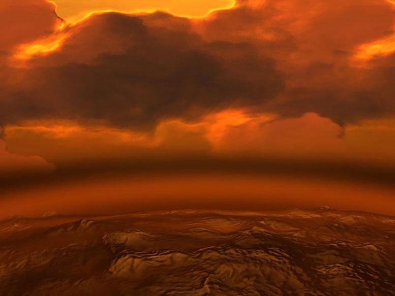 Venus Cloud Deck Above Surface