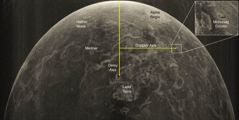 Venus Surface Radar Image