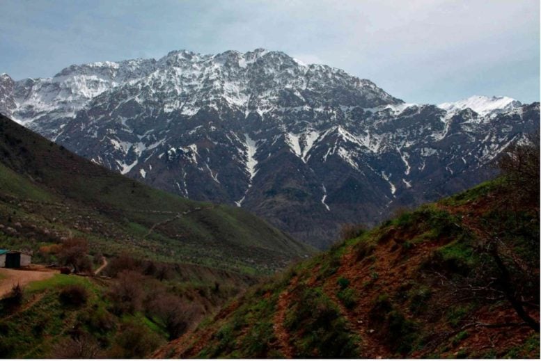 View From the Obi Rakhmat Rock Shelter on the End of the Tien Shan