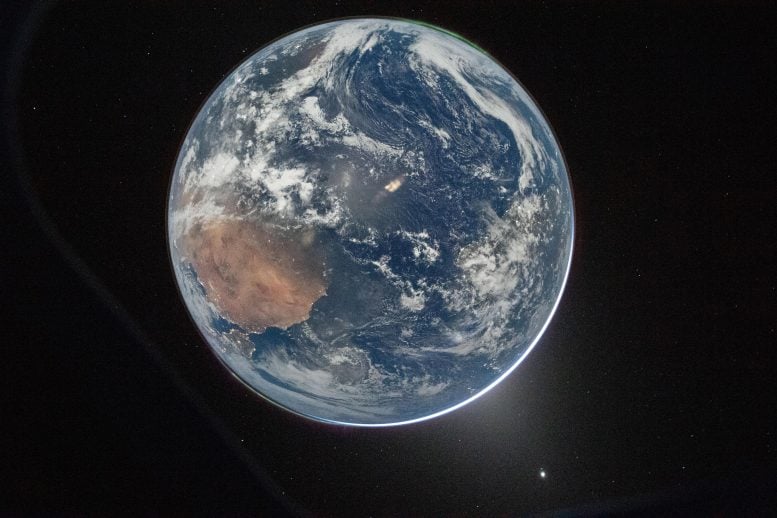 View of Earth Taken by NASA Astronaut and Artemis II Commander Reid Wiseman