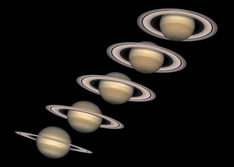Views of Saturn Over Years