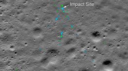 Vikram Lander Impact Point and Debris Field