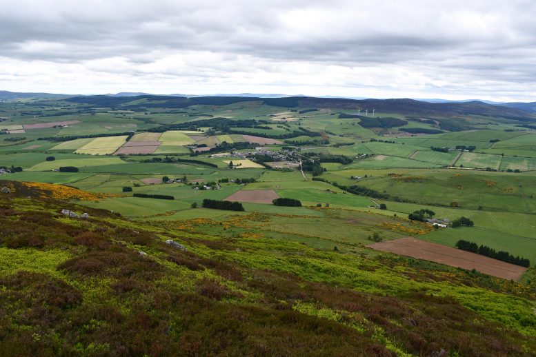 Village of Rhynie in Aberdeenshire Scotland