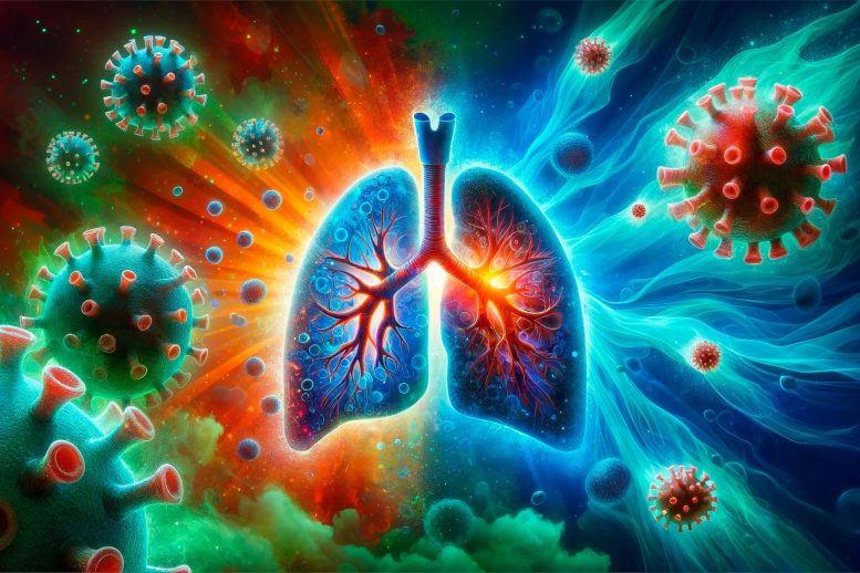 Virus Infection Damaged Lungs Respiratory Illness ARDS