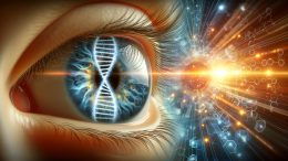 Vision Eye Genetics Art Concept