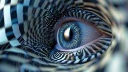 Vision Eye Optical Illusion Art Concept