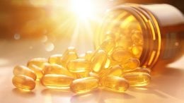 Vitamin D Supplement Capsules Sunshine Art Illustration