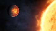 Volcanic Exoplanet Illustration