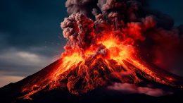 Volcano Eruption Explosive Concept