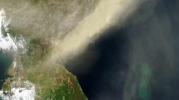 Wall of Dust Over Korean Peninsula 2024