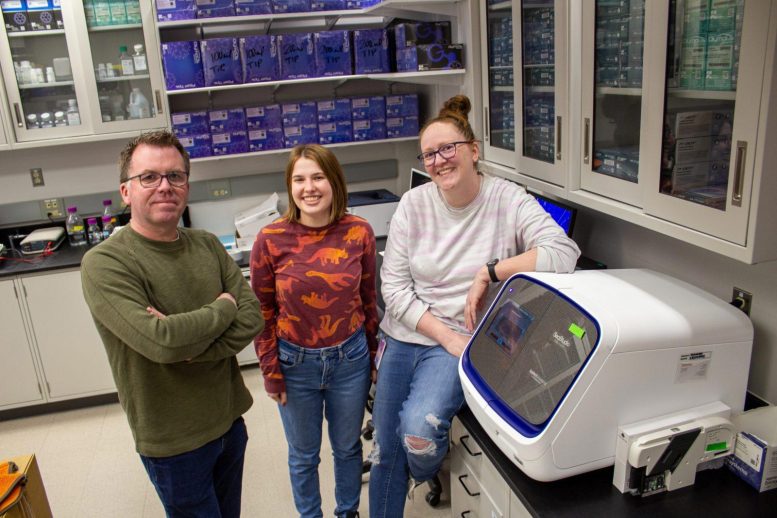Warren Booth, Camille Block, and Lindsay Miles