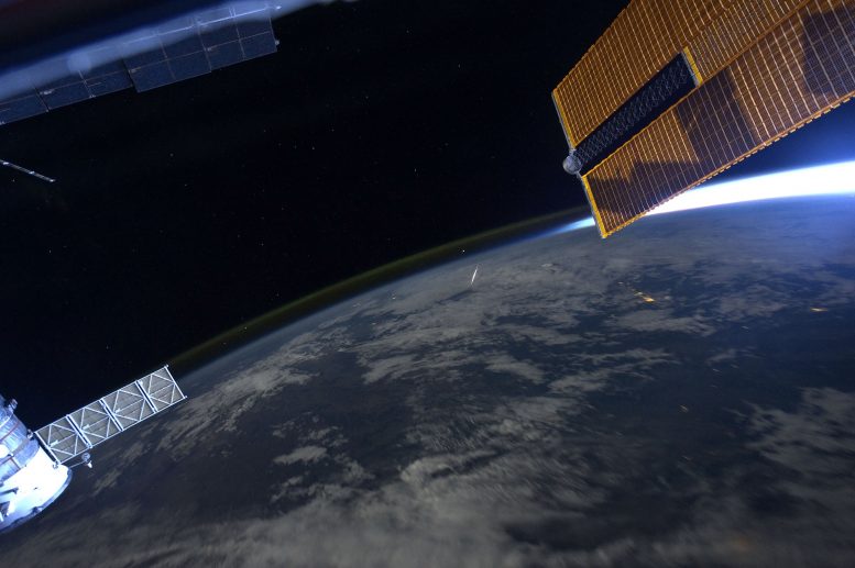 Meteor Shower Viewed From the Space Station