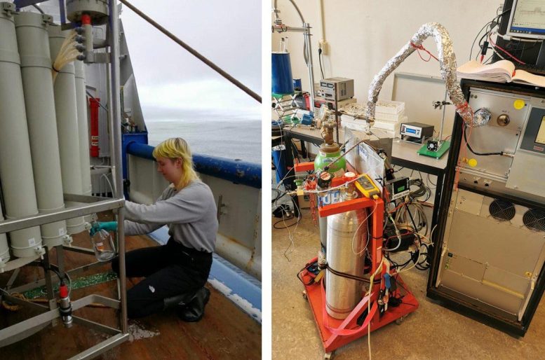 Water Sampling on Research Vessel and Nanoplastics Analysis Setup
