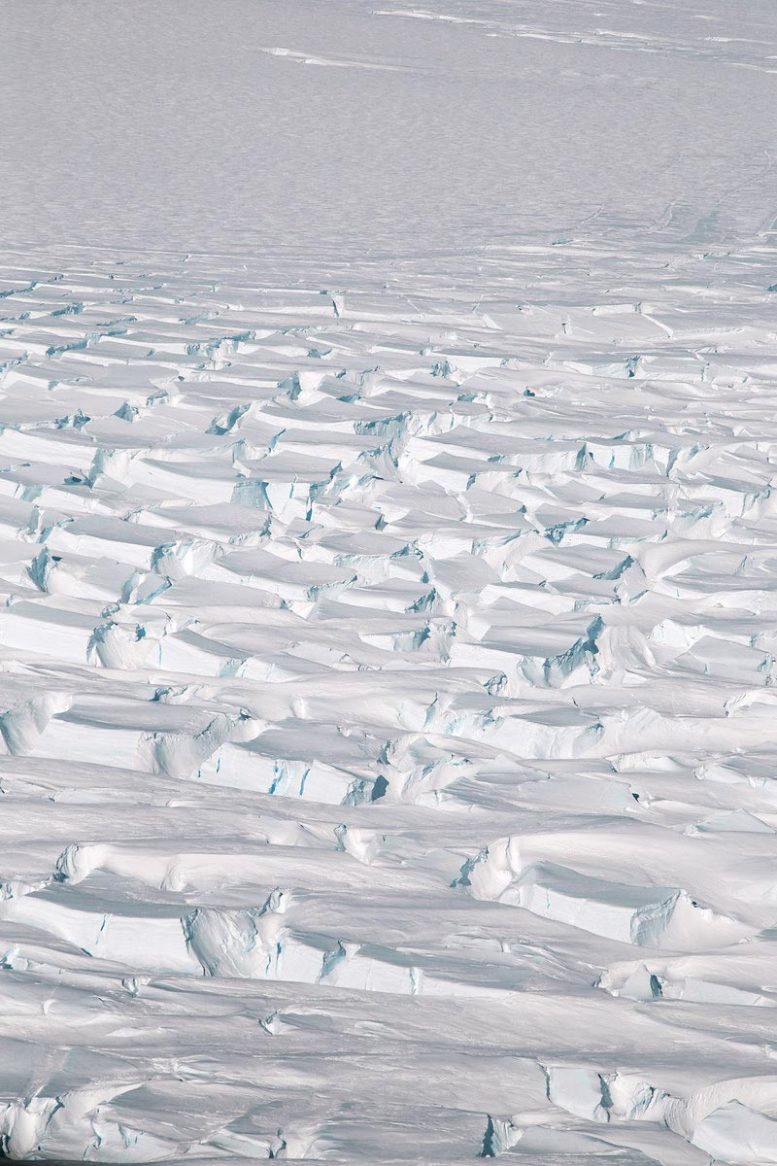 Web of Deep Cracks Antarctica