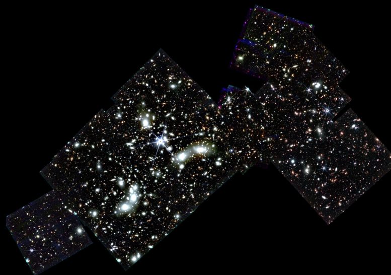 Webb Galaxy Cluster Abell 2744