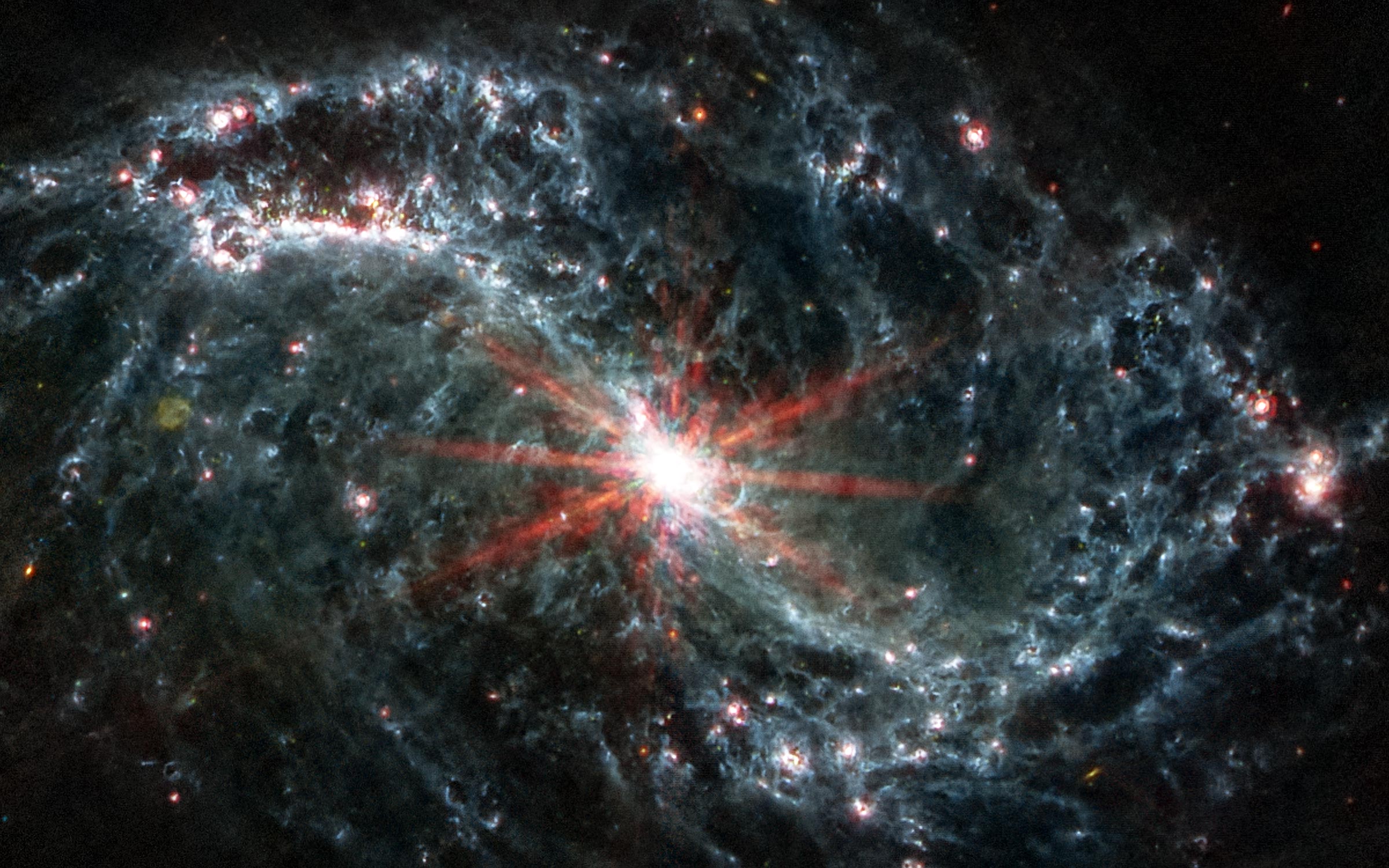 Breathtaking early stages of star formation captured by the James Webb Space Telescope