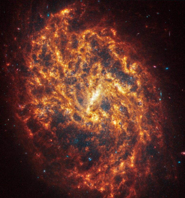 Webb spirálgalaxis NGC 1087
