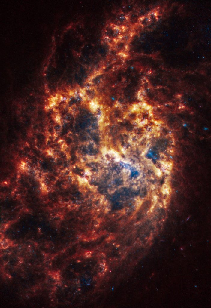 Galáxia espiral Webb NGC 1385