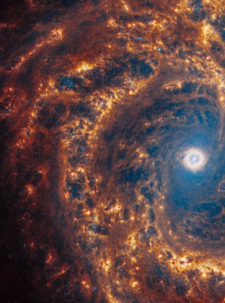 Galáxia espiral Webb NGC 4303