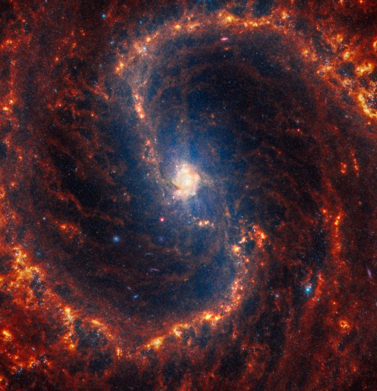 Galáxia espiral Webb NGC 4535