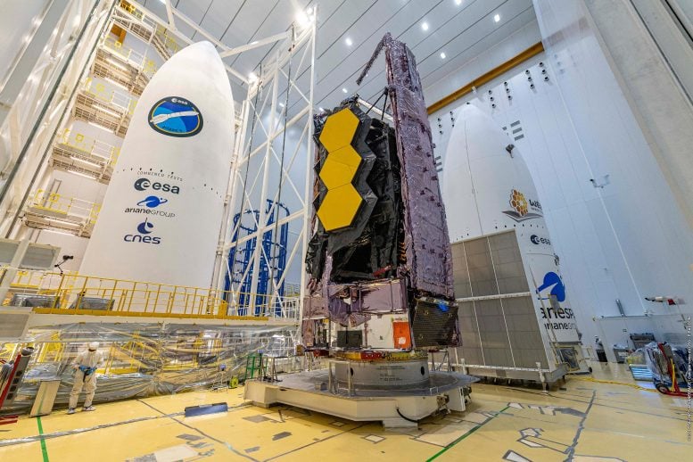 Webb Telescope and Ariane 5 Fairing