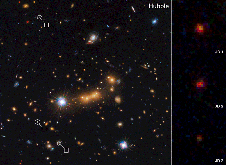 Webb and Hubble Comparison of MACS 0647