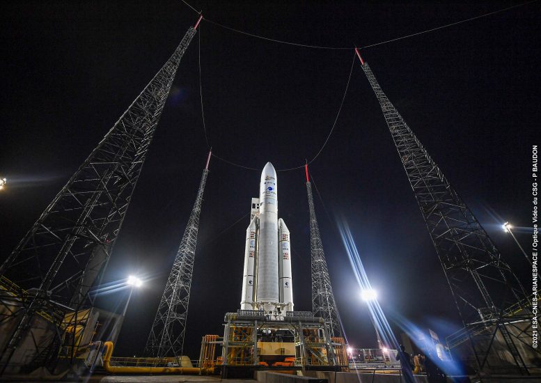 Webb on Ariane 5 Poised for Launch