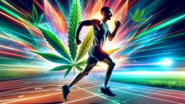 Weed Running Performance Exercise Art Concept