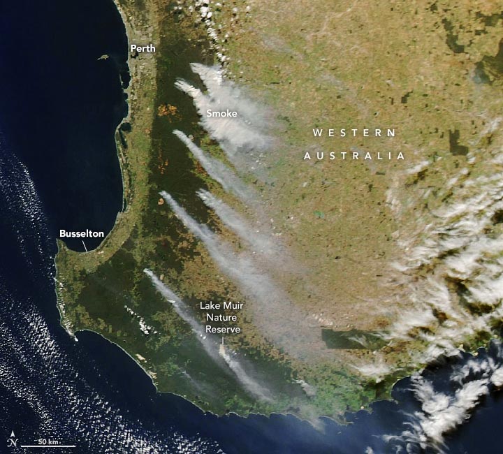 Western Australia Smoke April 2023 Annotated