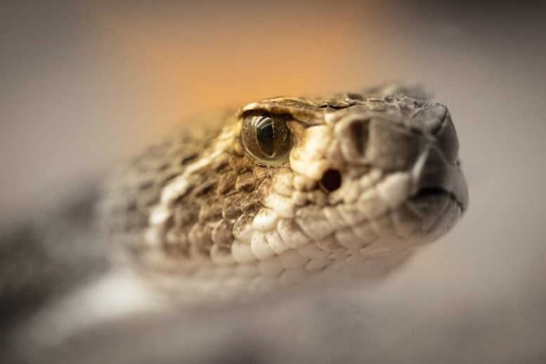 Western Diamondback Rattlesnake (Crotalus atrox) Close Up