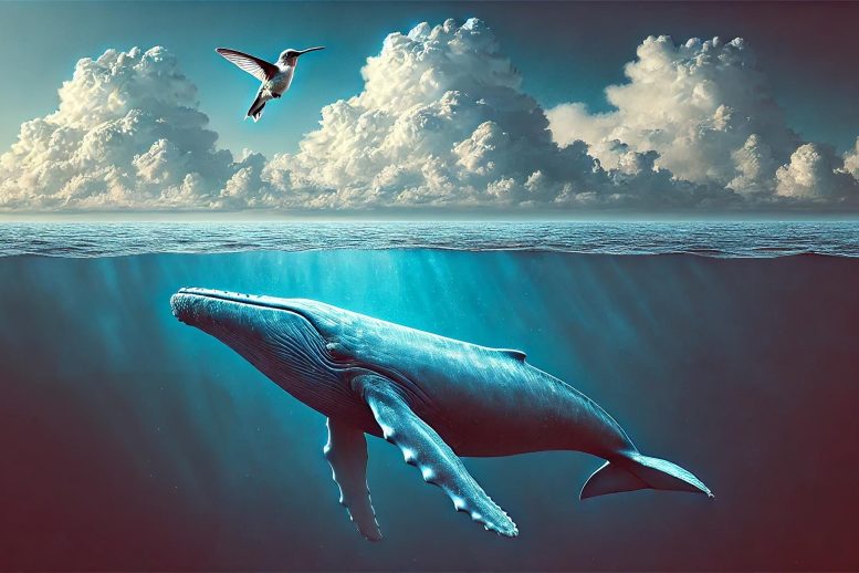Whale With Bird Above Concept Art