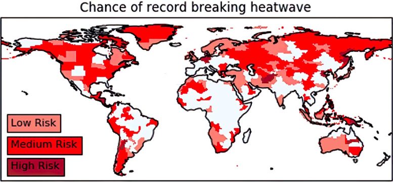 Where Record Breaking Heatwaves Are Most Likely