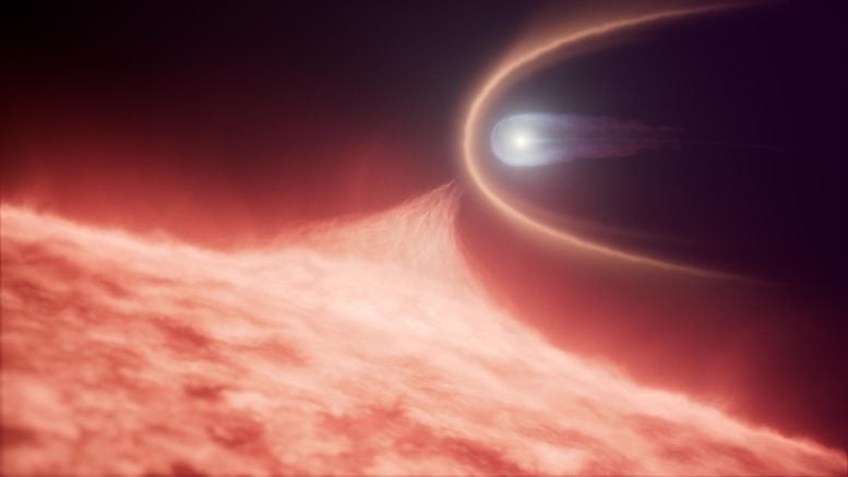 White Dwarf Merger Illustration