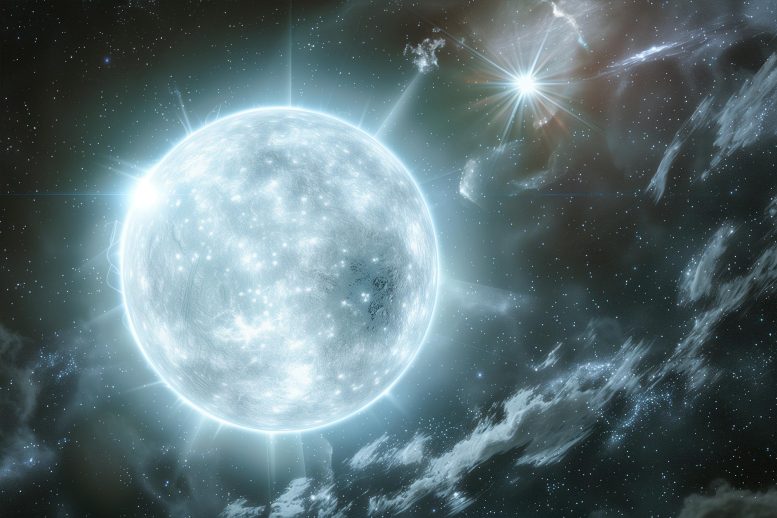White Dwarf Star Art Concept Illustration