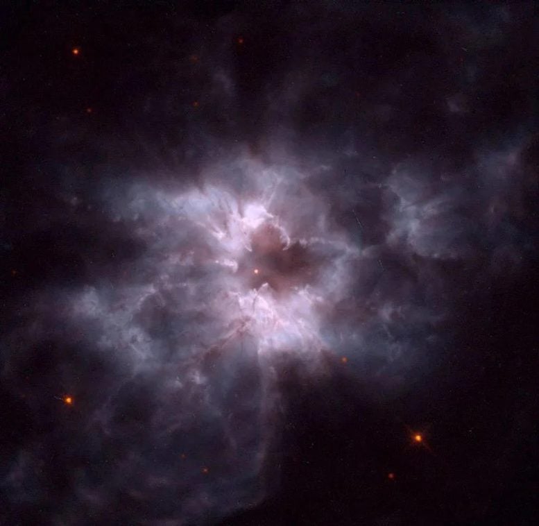 White Dwarf Star Surrounded by Planetary Nebula