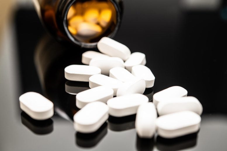 White Opioid Pills Drugs