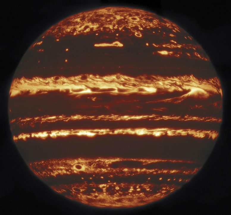Whole Disc Jupiter Infrared