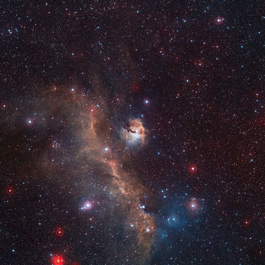 Wide-field view of the entire Seagull Nebula