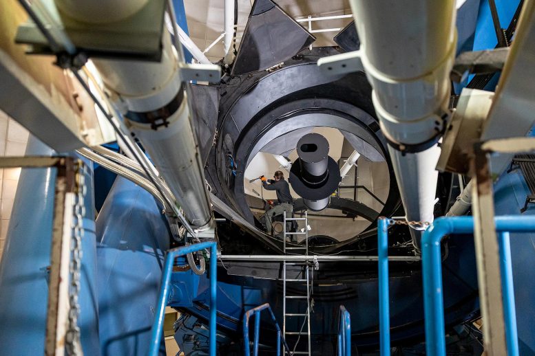 William DiVittorio Mayall Telescope Mirror Cleaning