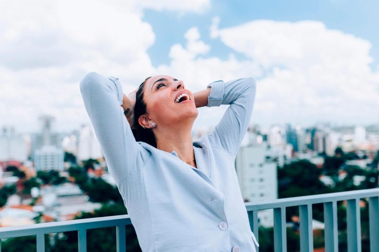 Woman Happy Relief Good News