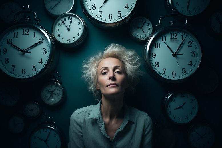 Woman Insomnia Sleep Deficiency Concept Art