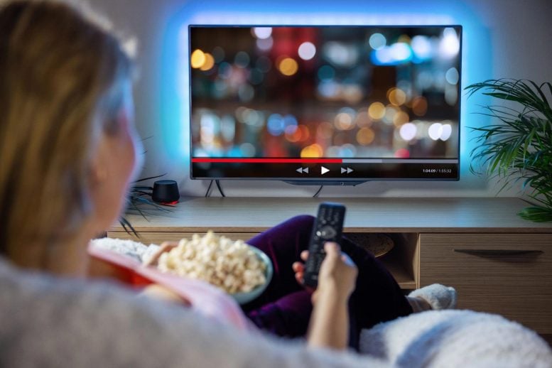 Woman Watching TV